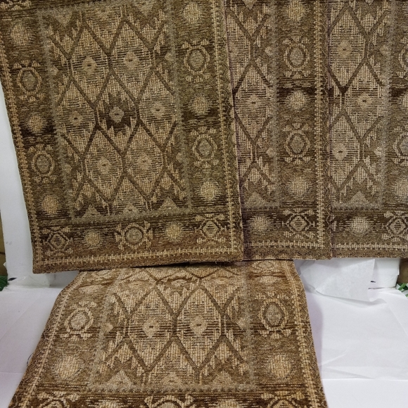 💕 Placemats Set 4 BOKHARA  SAGE MT & Beige Rug Style Tapestry Vintage - Picture 1 of 6